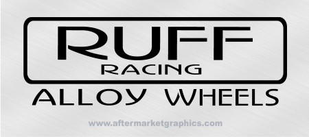 Ruff Racig Wheels Decals - Pair (2 pieces)